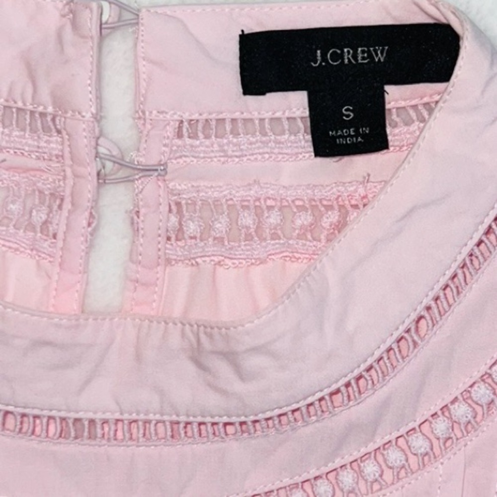 J.Crew Women’s Pink Ruffle Blouse - Picture 7 of 9